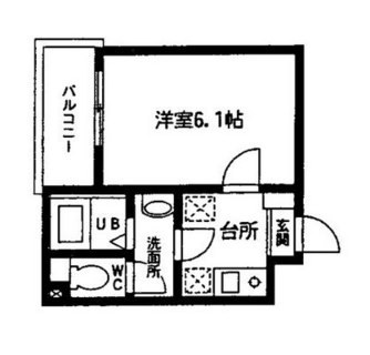 東京都文京区白山１丁目 賃貸マンション 1K