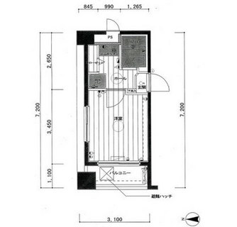 東京都港区芝２丁目 賃貸マンション 1K