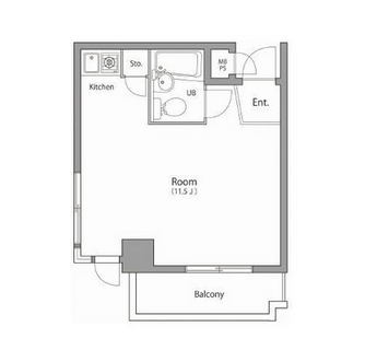 東京都港区三田３丁目 賃貸マンション 1R