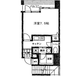 東京都北区滝野川６丁目 賃貸マンション 1K