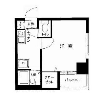 東京都港区三田５丁目 賃貸マンション 1K