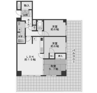 東京都北区上十条２丁目 賃貸マンション 3LDK