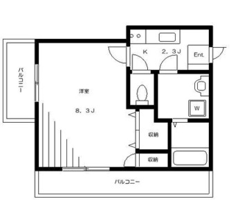 東京都北区滝野川７丁目 賃貸マンション 1K