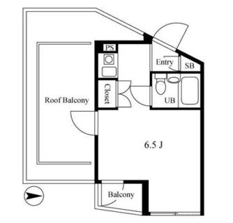 東京都港区三田４丁目 賃貸マンション 1R