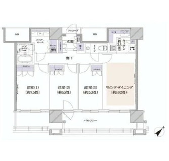 東京都港区芝４丁目 賃貸マンション 3LDK